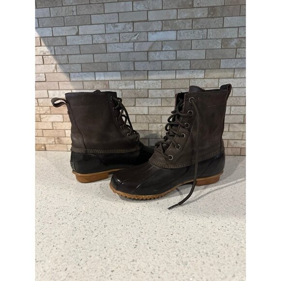 G.H. Bass & Co Harlequin‎ Womens Duck Rain Boot Size 8 - Picture 1 of 7